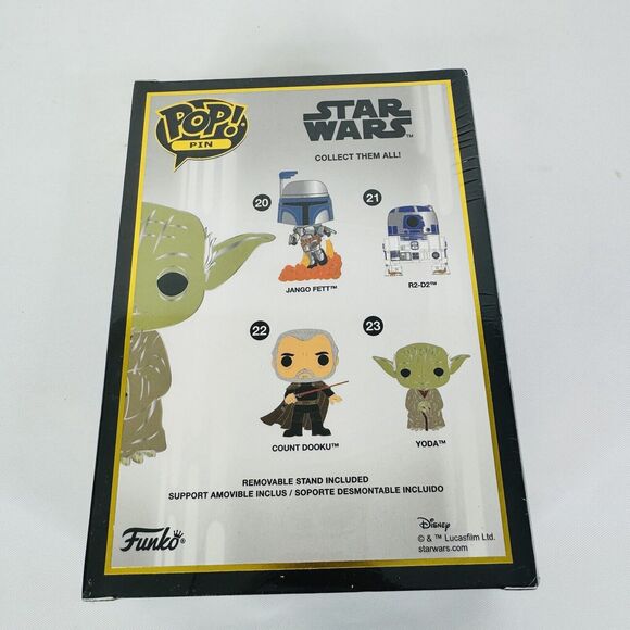 5 for $25| Funko Pop‎ Pin Star Wars Yoda Enamel Pin #23 - Brand New Sealed - Picture 5 of 7
